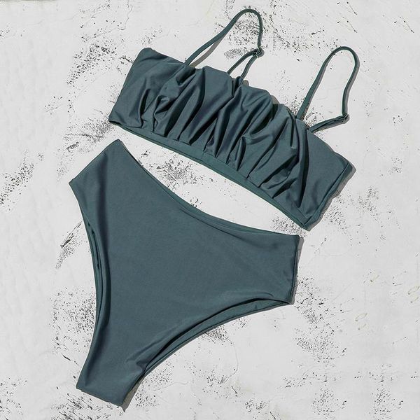 women's swimwear high waist bikinis set 2021 women push up swimsuits solid brazilian ruched bikini biquini strap swim bathing suits, White;black
women's swimwear high waist bikinis set 2021 women push up swimsuits solid brazilian ruched bikini biquini strap swim bathing suits, White;black