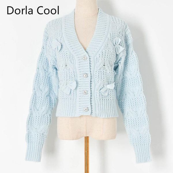 women's knits & tees women knitted cardigans autumn sweet design bow patchwork long sleeves sweaters slim girl's outerwear clot, White
women's knits & tees women knitted cardigans autumn sweet design bow patchwork long sleeves sweaters slim girl's outerwear clot, White