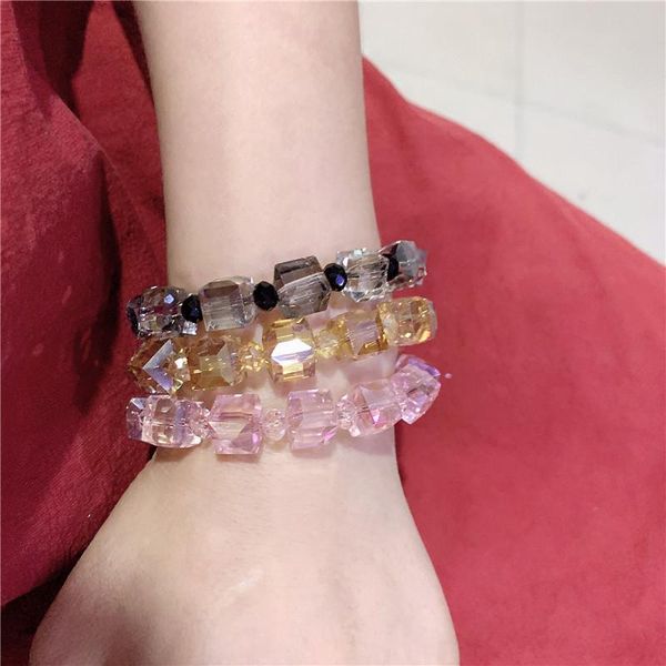 beaded, strands 2021 simple style elegant charm temperament handmade beaded crystal bracelet women, Black
beaded, strands 2021 simple style elegant charm temperament handmade beaded crystal bracelet women, Black