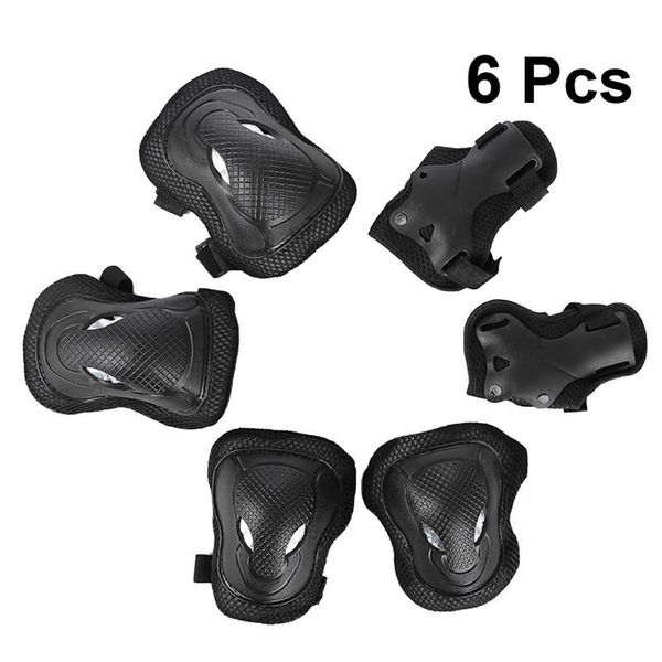 6pcs sports protective gear kit knee protector elbow pads set wrist brace size l black &, Black;gray
6pcs sports protective gear kit knee protector elbow pads set wrist brace size l black &, Black;gray