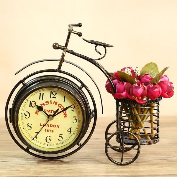 vintage bicycle shape creative table alarm clock wrought iron home decor for living room study cafe bar desk & clocks1
vintage bicycle shape creative table alarm clock wrought iron home decor for living room study cafe bar desk & clocks1