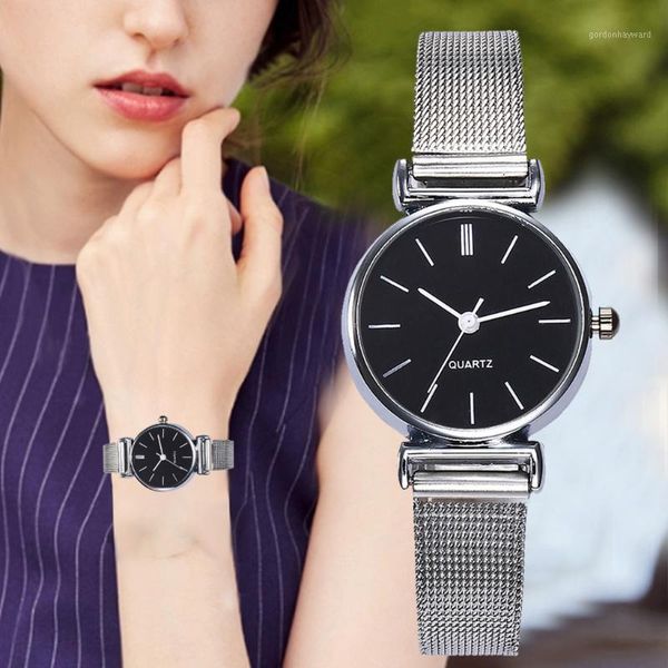 wristwatches simple silver watches women stainless steel mesh strap fashion casual creative gift quartz bracelet watch relogio feminino#1020, Slivery;brown
wristwatches simple silver watches women stainless steel mesh strap fashion casual creative gift quartz bracelet watch relogio feminino#1020, Slivery;brown
