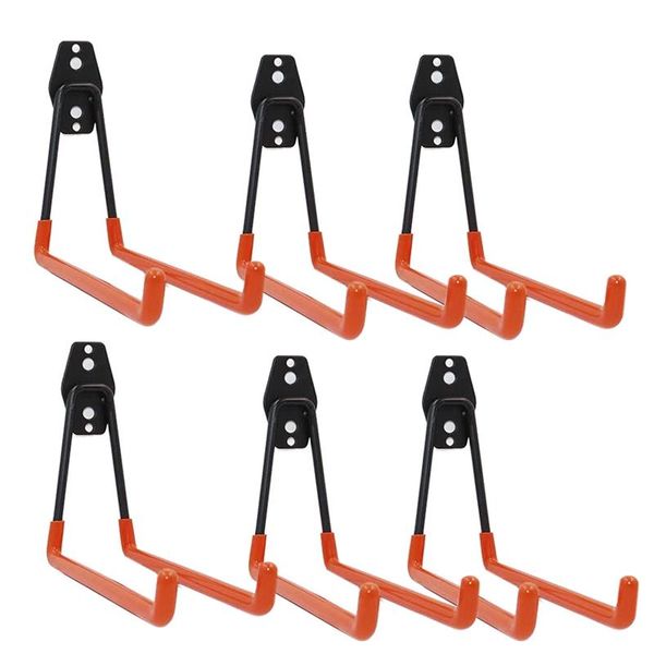 pack heavy duty garage storage hooks for ladders & tools, wall mount hanger organizer with anti-slip coating rails
pack heavy duty garage storage hooks for ladders & tools, wall mount hanger organizer with anti-slip coating rails
