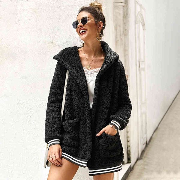 jacket winter plus size coats and jackets women polar fleece stripes stitching warm hooded long cardigan jacket manteau femme coat xnpz, Black;brown
jacket winter plus size coats and jackets women polar fleece stripes stitching warm hooded long cardigan jacket manteau femme coat xnpz, Black;brown