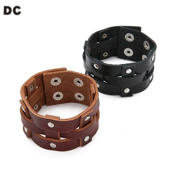 charm bracelets dc handmade woven punk pure leather bracelet personality charming wrist trinkets gift fashion for men women bangles, Golden;silver
charm bracelets dc handmade woven punk pure leather bracelet personality charming wrist trinkets gift fashion for men women bangles, Golden;silver
