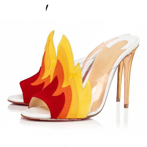 sandals thin high heels slippers women fire flame peep toe sandals summer transparent clear pvc flipflops party shoes stilett, Black
sandals thin high heels slippers women fire flame peep toe sandals summer transparent clear pvc flipflops party shoes stilett, Black