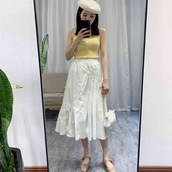 summer simple white long skirt elastic high waist slimming casual elegant women irregular a-line 210527, Black
summer simple white long skirt elastic high waist slimming casual elegant women irregular a-line 210527, Black