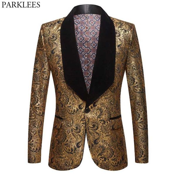 men's suits & blazers luxury paisley embroidery tuxedo blazer jacket men shawl lapel one button dress mens party dinner prom wedding co, White;black
men's suits & blazers luxury paisley embroidery tuxedo blazer jacket men shawl lapel one button dress mens party dinner prom wedding co, White;black