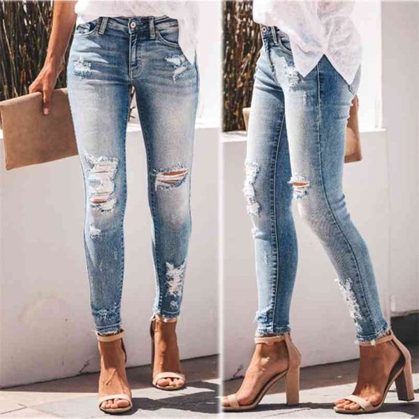 fashion hole bottoms jeans casual women skinny ripped jeans distressed denim pants trousers pants summer clothing denim trousers 210322, Blue
fashion hole bottoms jeans casual women skinny ripped jeans distressed denim pants trousers pants summer clothing denim trousers 210322, Blue