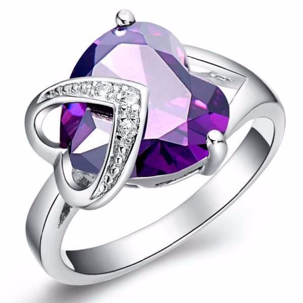 silver color heart shaped ring cut imitated purple red blue crystal aaa cz wedding rings romantic christmas love gift
silver color heart shaped ring cut imitated purple red blue crystal aaa cz wedding rings romantic christmas love gift