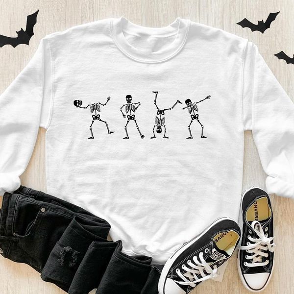 women's hoodies & sweatshirts dancing skeletons sweatshirt spooky women halloween party pullovers streetwear funny autumn holidays grap, Black
women's hoodies & sweatshirts dancing skeletons sweatshirt spooky women halloween party pullovers streetwear funny autumn holidays grap, Black
