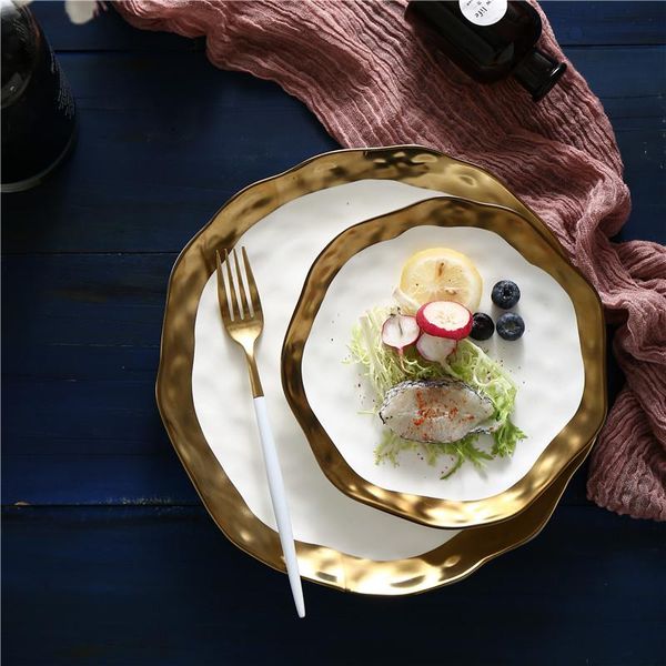 dishes & plates luxury chic plate ceramic gold plated tableware western steak salad dish tray fruit bowl nordic cultery party home 10inch 8i
dishes & plates luxury chic plate ceramic gold plated tableware western steak salad dish tray fruit bowl nordic cultery party home 10inch 8i