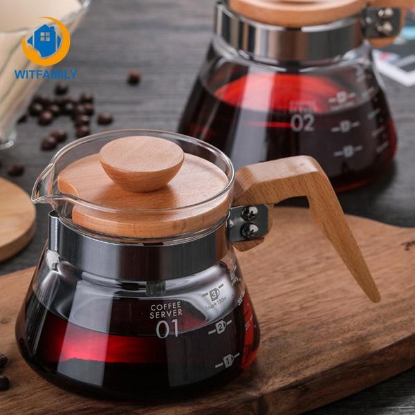coffee pots heat resistant glass borosilicate dripper pot jug cafe maker drip kettle water bottle pour over wooden handle
coffee pots heat resistant glass borosilicate dripper pot jug cafe maker drip kettle water bottle pour over wooden handle