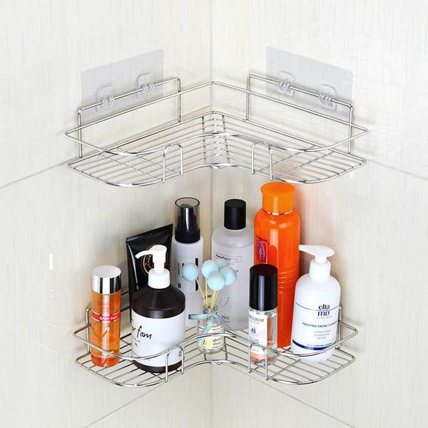 kitchen storage & organization heart shaped stainless steel corner shelf rack wall mounted traceless self adhesive bathroom access
kitchen storage & organization heart shaped stainless steel corner shelf rack wall mounted traceless self adhesive bathroom access
