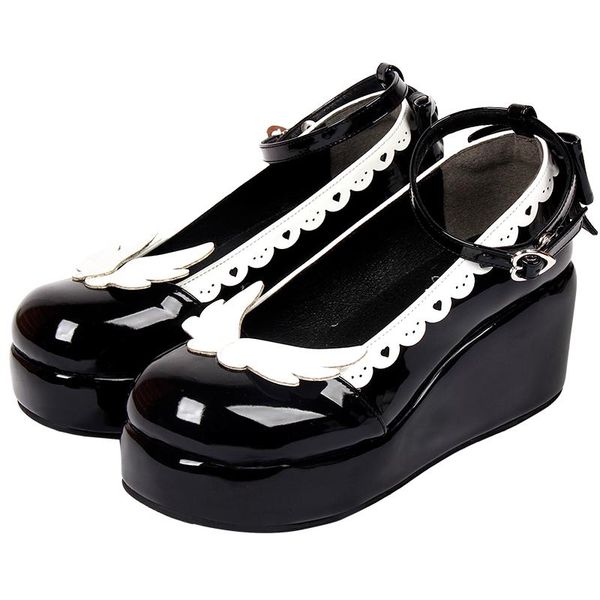 dress shoes angelic imprint woman girl lolita cosplay lady high heels wedges pumps women princess party love heart 6cm, Black
dress shoes angelic imprint woman girl lolita cosplay lady high heels wedges pumps women princess party love heart 6cm, Black