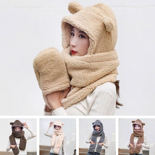 beanies winter bear ear protection hat scarf gloves one female autumn lovely hooded plush warm
beanies winter bear ear protection hat scarf gloves one female autumn lovely hooded plush warm