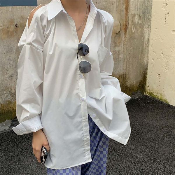women's hoodies & sweatshirts hzirip streetwear shirts off the shoulders solid women autumn sun protector retro loose femme lapel fashi, Black
women's hoodies & sweatshirts hzirip streetwear shirts off the shoulders solid women autumn sun protector retro loose femme lapel fashi, Black