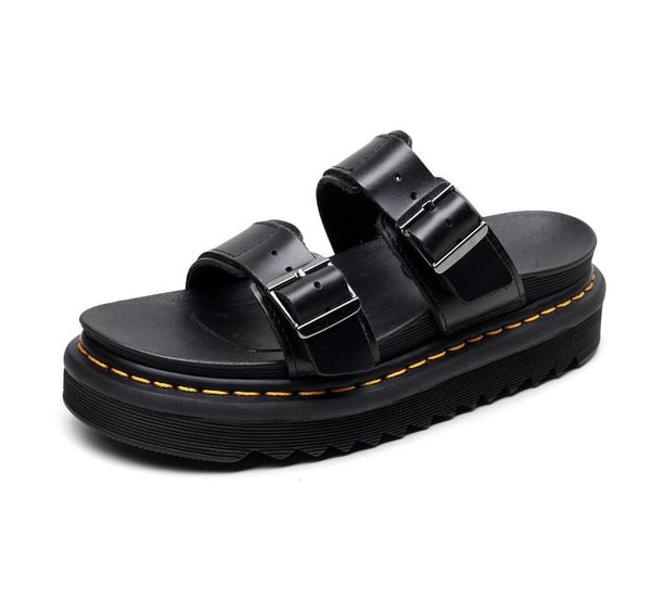 outdoor beach sandals women genuine leather slippers summer platform female shoes non-slip sandalias mujer woman, Black
outdoor beach sandals women genuine leather slippers summer platform female shoes non-slip sandalias mujer woman, Black