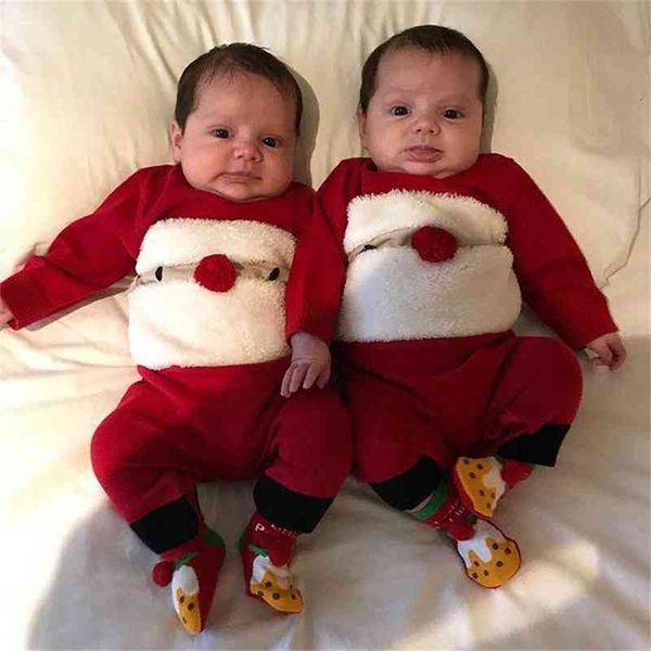 overseas children's baby three dimensional santa suit, White