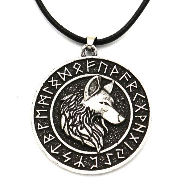 pendant necklaces viking talisman wolf head runic necklace animal power norse amulet men women jewelry, Silver
pendant necklaces viking talisman wolf head runic necklace animal power norse amulet men women jewelry, Silver