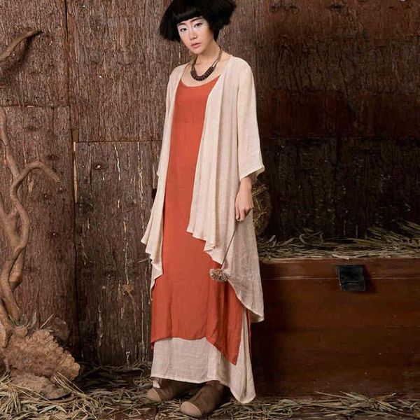 women's trench coats women cotton linen 2021 spring autumn casual solid color three quarter sleeve irregular thin cloak, Tan;black
women's trench coats women cotton linen 2021 spring autumn casual solid color three quarter sleeve irregular thin cloak, Tan;black