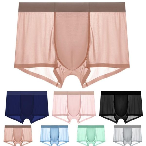 underpants sheer boxer shorts seamless thin quick drying brief ice silk men's underwear large size loose solid color male breathable bo, Black;white
underpants sheer boxer shorts seamless thin quick drying brief ice silk men's underwear large size loose solid color male breathable bo, Black;white
