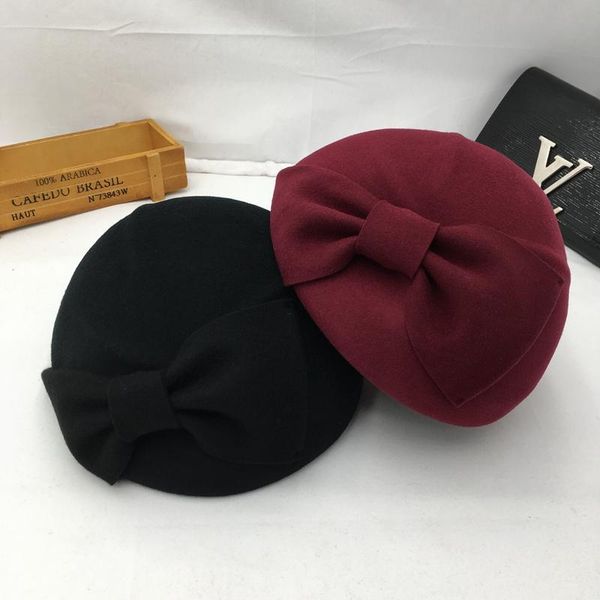 berets hat female wool grace qiu dong han edition of beret joker little fashion buds england cap bowknot, Blue;gray
berets hat female wool grace qiu dong han edition of beret joker little fashion buds england cap bowknot, Blue;gray