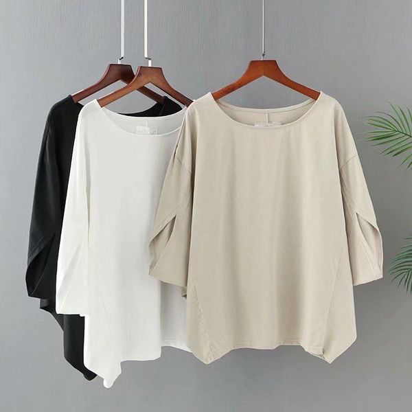 plus size t-shirt for women length hollowed out sleeve design round collar pure cotton quality extra large in fall, Black
plus size t-shirt for women length hollowed out sleeve design round collar pure cotton quality extra large in fall, Black