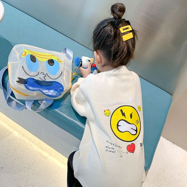 2021 spring girls long-sleeved t-shirt bottoming shirt smiley letter round neck female baby white sweatshirt, White;black
2021 spring girls long-sleeved t-shirt bottoming shirt smiley letter round neck female baby white sweatshirt, White;black