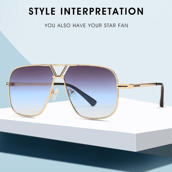 sunglasses vintage classic pilot metal style gradient men driving fashion brand design sun glasses, White;black
sunglasses vintage classic pilot metal style gradient men driving fashion brand design sun glasses, White;black