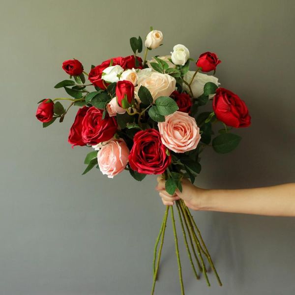 artificial flowers small rose bride bouquet xmas party decor fake diy wedding home decoration decorative & wreaths
artificial flowers small rose bride bouquet xmas party decor fake diy wedding home decoration decorative & wreaths
