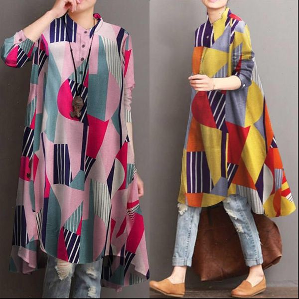kaftan irregular zanzea autumn printed womens blouses long casual sleeve blusas plus size 5xl, White
kaftan irregular zanzea autumn printed womens blouses long casual sleeve blusas plus size 5xl, White