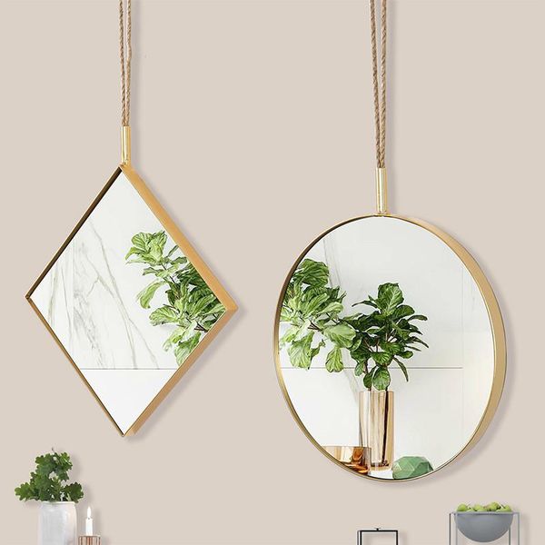 nordic style round decorative mirrors for walls metal wall-mounted living room makeup mirror lighted compact
nordic style round decorative mirrors for walls metal wall-mounted living room makeup mirror lighted compact