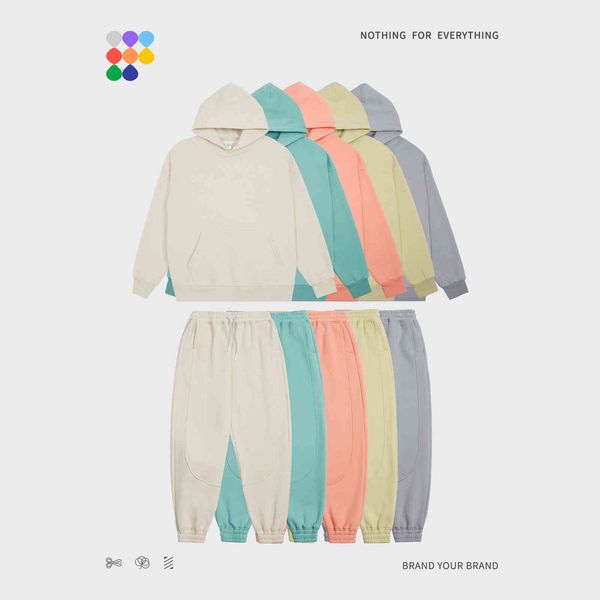 inf wear | small, medium and large plus 325g plush loose candy solid color hoodie sweat set men's, Gray
inf wear | small, medium and large plus 325g plush loose candy solid color hoodie sweat set men's, Gray