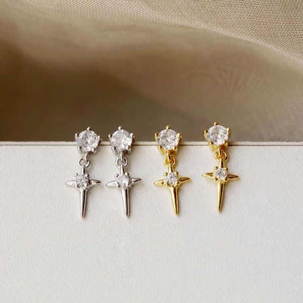 stud s925 silver fashion delicacy street snap zircon star earrings girl's gift party banquet women's jewelry, Golden;silver
stud s925 silver fashion delicacy street snap zircon star earrings girl's gift party banquet women's jewelry, Golden;silver