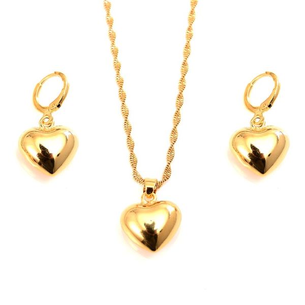 earrings & necklace africa dubai gold love heart earring set women party gift jewelry sets bridal diy charms girls kid, Silver
earrings & necklace africa dubai gold love heart earring set women party gift jewelry sets bridal diy charms girls kid, Silver
