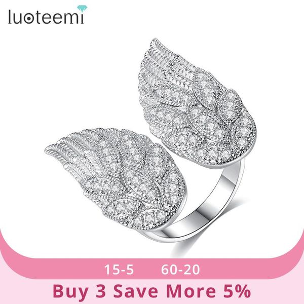 cluster rings luoteemi design adjustable open ring for women party or dating shiny cz fashion wing-shaped female anillos mujer christmas gif, Golden;silver
cluster rings luoteemi design adjustable open ring for women party or dating shiny cz fashion wing-shaped female anillos mujer christmas gif, Golden;silver