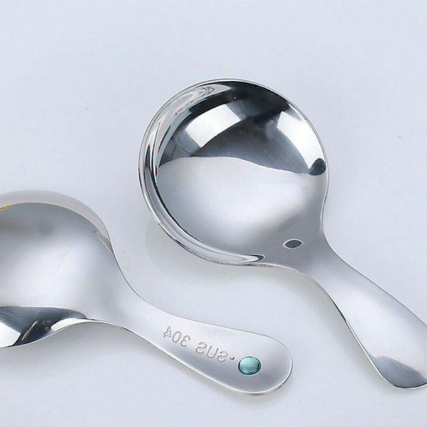 mini stainless steel lovely kids spoon short handle round dessert pudding scoop milk powder baby meals tableware seasoning spoons
mini stainless steel lovely kids spoon short handle round dessert pudding scoop milk powder baby meals tableware seasoning spoons