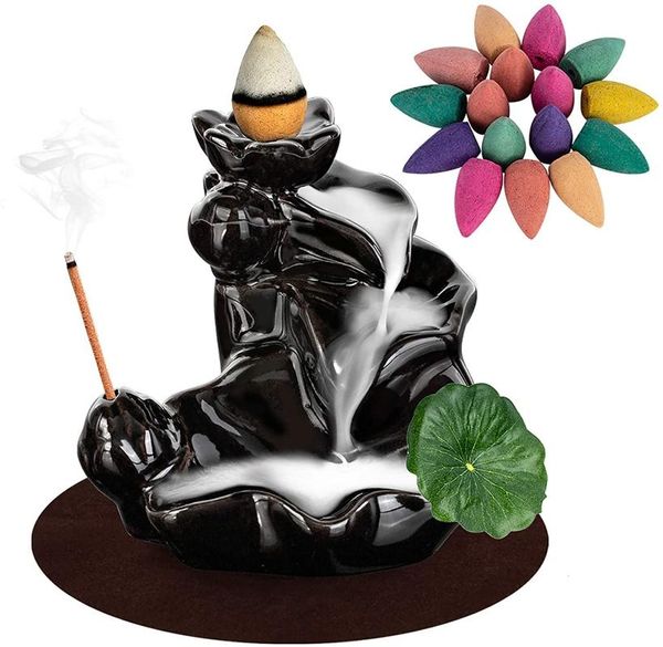 fragrance lamps incense holder 20 cones home decor backflow stick burner ceramic censer decoration use in teahouse
fragrance lamps incense holder 20 cones home decor backflow stick burner ceramic censer decoration use in teahouse