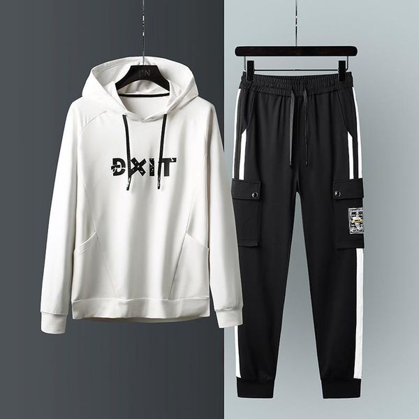 men's hoodies & sweatshirts sports leisure autumn suit korean fashion coat running sweater handsome two-piece set man, Black
men's hoodies & sweatshirts sports leisure autumn suit korean fashion coat running sweater handsome two-piece set man, Black