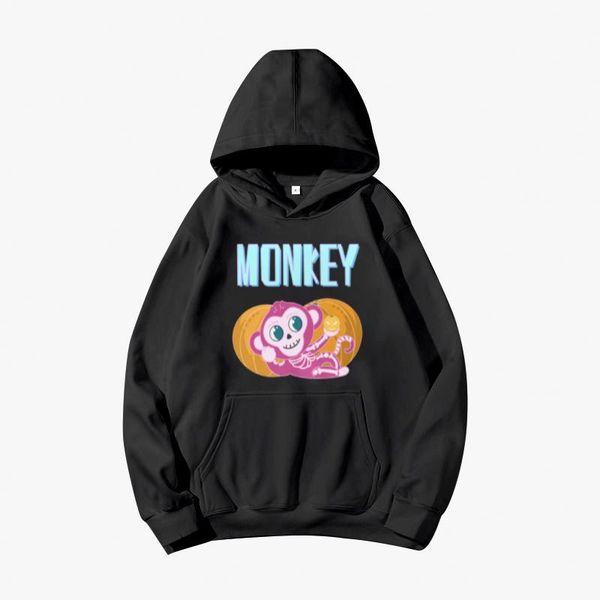 men's hoodies & sweatshirts affe harajuku street style frauen polyester mit kapuze einfache freizeit paar sweatshirt baumwolle breite, Black
men's hoodies & sweatshirts affe harajuku street style frauen polyester mit kapuze einfache freizeit paar sweatshirt baumwolle breite, Black