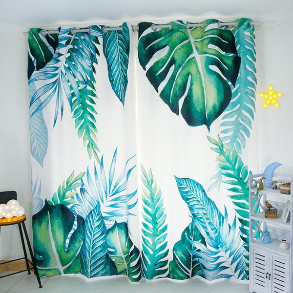custom window curtains for living room bedroom nursery kid children tulle sheer drapes palm leaves green white curtain &
custom window curtains for living room bedroom nursery kid children tulle sheer drapes palm leaves green white curtain &