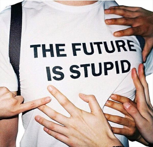 the future is stupid womens casual funny cute letter tees girl hipster tumblr graphic shirts clothing, White
the future is stupid womens casual funny cute letter tees girl hipster tumblr graphic shirts clothing, White