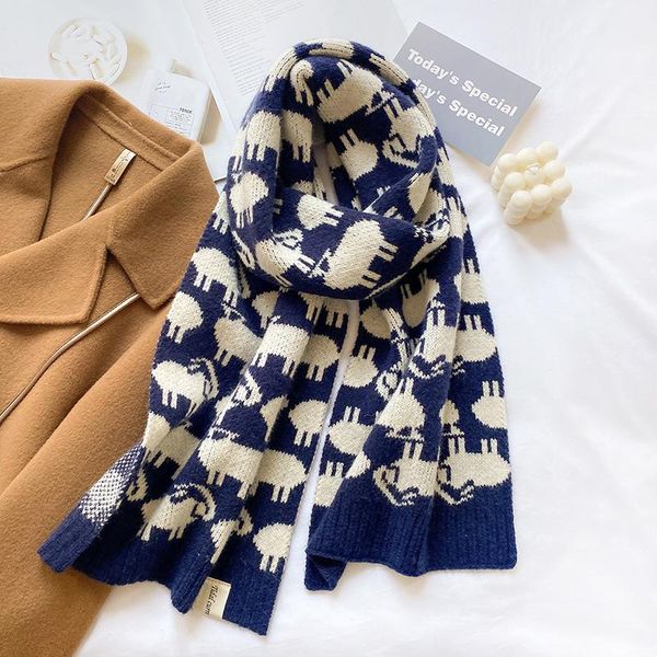 scarves autumn and winter animal cartoon pattern narrow wool warm scarf female students knitted shawl women's, Blue;gray
scarves autumn and winter animal cartoon pattern narrow wool warm scarf female students knitted shawl women's, Blue;gray