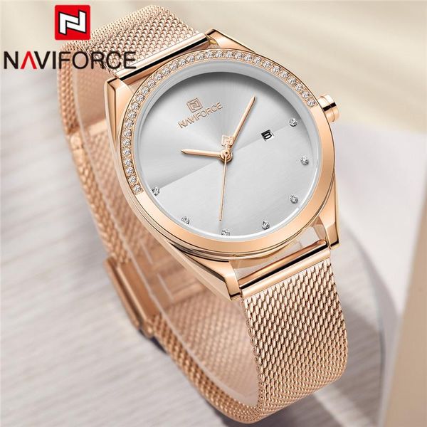 wristwatches naviforce fashion women watch rose gold ladies wristwatch stainless steel bracelet classic female clock 5015, Slivery;brown
wristwatches naviforce fashion women watch rose gold ladies wristwatch stainless steel bracelet classic female clock 5015, Slivery;brown