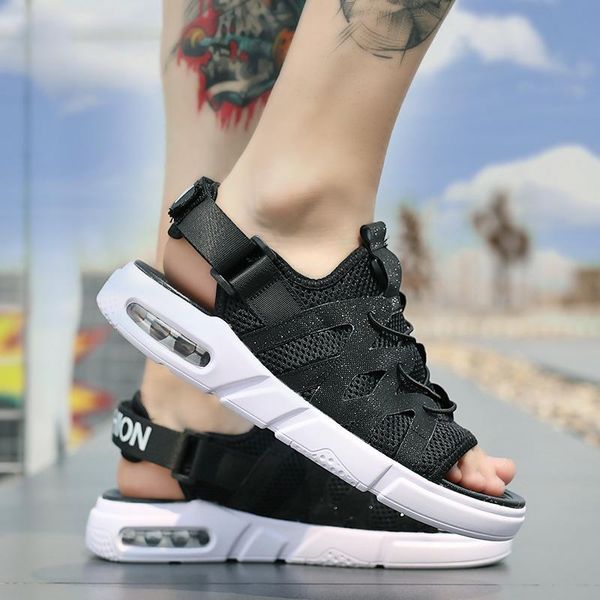 sandals summer man mesh air cushion outdoor casual open toe slippers male korean versio breathable fashion shoes men, Black
sandals summer man mesh air cushion outdoor casual open toe slippers male korean versio breathable fashion shoes men, Black