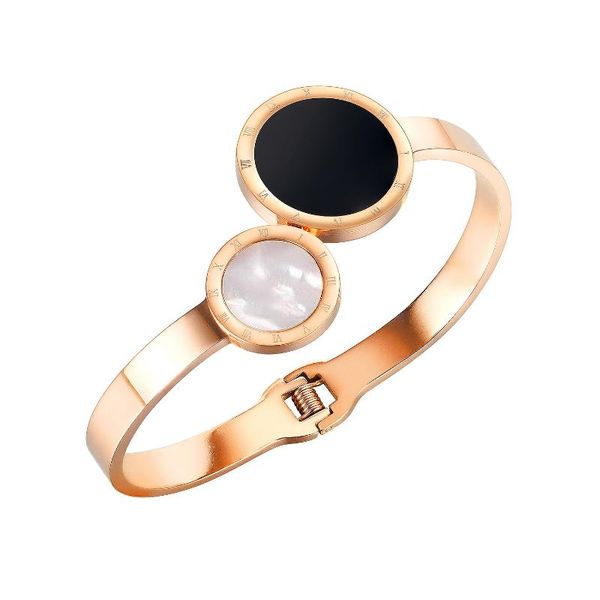 bangle jewelry 2021 spring and summer product temperament classic opening fashion versatile titanium steel women's bracelet, Black
bangle jewelry 2021 spring and summer product temperament classic opening fashion versatile titanium steel women's bracelet, Black