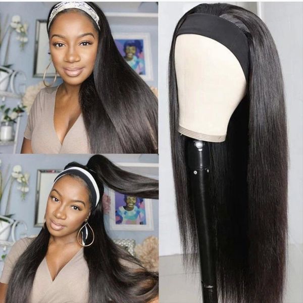 synthetic wigs fashion headdress wig soft black long straight hair headband simple to wear
synthetic wigs fashion headdress wig soft black long straight hair headband simple to wear