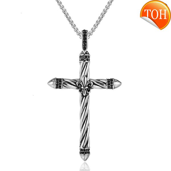 brand necklace p0066-nk07 net red ch crowe super cross fashion men's classic titanium pendant stainless steel, Silver
brand necklace p0066-nk07 net red ch crowe super cross fashion men's classic titanium pendant stainless steel, Silver
