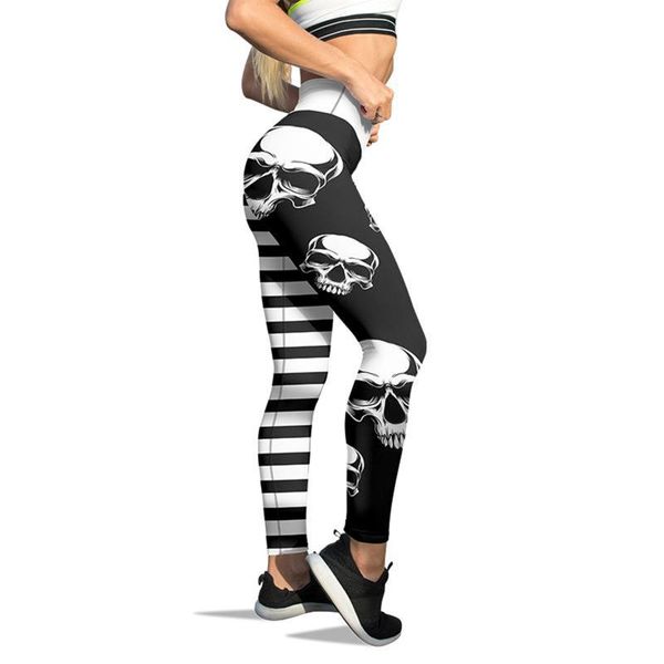 women's leggings hallow skull printed leggins mujer pumpkin stripes women sports high stretch pants pantalones de, Black
women's leggings hallow skull printed leggins mujer pumpkin stripes women sports high stretch pants pantalones de, Black